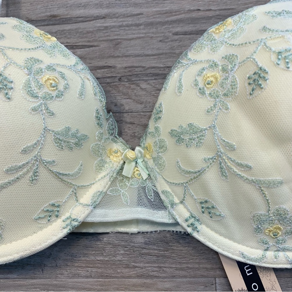 Soma Light Green Floral Lace Bra - Picture 4 of 12